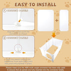 FHTONGE Extra Large Cat Litter Box Enclosure with Door, Protect Wall Floor | Cat Litter Pan Splash Guard Barrier, Universal Kitten Toilet Box Cover Hideaway Divider, Pee Shield Privacy Screen Surround