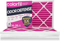 14x25x1 Air Filter (4-Pack) | Made in the USA | Color Changing | Remove Cat and Dog Odor | MERV 8 for Pet Hair Dander and Dust | 13.5"x24.5"x0.75" Exact Size