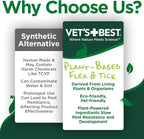 Vet's Best Waterless Flea & Tick Bath for Dogs, Essential Oil Spray, 8 oz | Waterless Flea & Tick Bath, Essential Oil Formula, Kills Pests on Contact, No-Rinse Dry Shampoo Spray, Made in USA