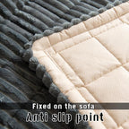 Mitid Sofa Cover Fuzzy Couch Cover for Pet, Couch Covers for Dogs Pets Mat | Washable Non-Slip Sofa Slipcover Cushion Protector Pets Friendly Mat, Dog Couch Cover, Square Couch Covers for Dogs Non Skid