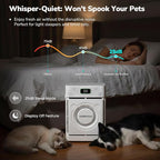 Pet Air Purifier, Dual-sided Washable H13 HEPA, 2500 Sq Ft, App | Dual-Sided Pet Hair Intake, Smart APP Control, Washable Pre-Filter, PM2.5 Sensor, Auto mode, 25 dB Sleep Mode, Child Lock