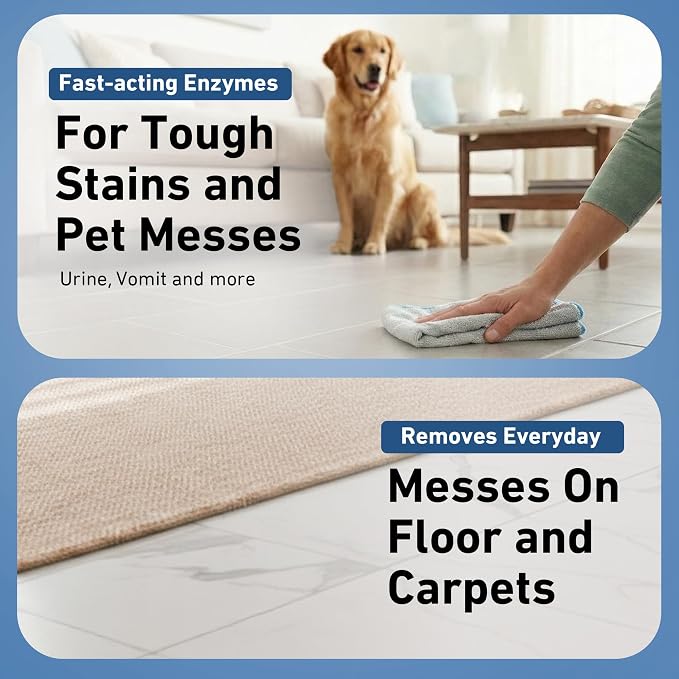 Creative Scents Multipurpose Enzyme Cleaner & Odor Remover | Super Concentrated for Floor, Carpet, Drain | Pet Urine Odor Eliminator | Enzyme Cleaner for Cat Urine & Dog Poop | 1 Gallon - Ocean Breeze