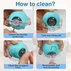 Waaiio Interactive Cat Toys for Indoor Cats,Automatic Moving Cat Ball in Pouch,Chirping Stimulation,Hide-n-Seek Chase Exercise Game,Motion Activate,Rechargeable Kitten Toys