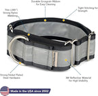 If It Barks - 1.5" Reflective Martingale Collar for Dogs - Adjustable - Made in USA - Strong, Durable, and Comfy - Ideal for Training - Suitable for Most Breeds - Medium, Black