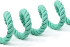 Mile High Life Dog Leash Braided Cotton Rope with Leather-Reinforced Ends | Rust-proof 360° swivel clasp, Heavy-duty for medium/large breeds. Great for weddings, daily walks (4 FT, 1/2", Green)