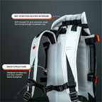 Little Chonk Maxine One Dog Backpack Carrier for Medium Dogs (Gray) | Adjustable & Ergonomic Pet Carrier, Built to be Safer, Hands Free Travel & Hiking, Front Facing, Featured in Wired Magazine
