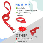 HOMIMP Slip Lead Dog Leash 6 FT- 6 PCS Bulk Colors Kennel Control Leashes for Small Medium Large Dogs Puppy Animal Rescue, Grooming - Heavy Duty Strong Nylon 6 Foot Long for Shelter, Vet, Training