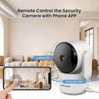 Home Security Cameras, Alexa Camera for Baby/Elderly/Dog/Cat Monitoring | AI Smart Detection & Alarm, 2-way Audio, Night Vision, 2.4G WiFi Control, Cloud & SD Card Storage, Alexa Assistant, 4 Pack