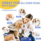 Pet Cleaning Glove Wipes for Dogs & Cats, Hypoallergenic Deodorizing Disposable No-Rinse Grooming Wipes, Extra Thick Bathing Wipes,Perfect for Pet Dry Cleaning,Daily Care and Travel,48 pcs