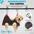 Dog Grooming Arm with Hammock – 42" Adjustable Dog Grooming Stand with Clamp for Table, Foldable Stainless Steel Grooming Arm with Dual Nooses, Ideal for Small and Large Dogs (Table Not Included)