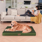 Orthopedic Waterproof Dog Bed for Small Dogs and Cats | Egg Crate Foam for Joint Support, Fits 30x19 Crates, TPU Waterproof Layer, Machine Washable 1680D Oxford Cover, Up to 30 lbs