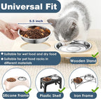 12 PCS Thickened Stainless Steel Cat Bowls, 5.5 Inch Shallow Wide Flat Metal Kitten Food Bowls, Whisker Friendly Fatigue Relief Replacement Basic Pet Dishes for Indoor Cats