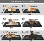 Patas Lague Orthopedic Large Dog Bed Washable Pet Crate Mat 56''X40'' Black | Egg-Crate Foam Dog Couch For Large Sized Dogs, Waterproof Removable Cover, Soft Pet Bed With Nonskid Bottom