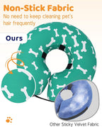 Supet Inflatable Dog Cone Alternative, Soft Neck Donut Collar for Small, Medium, Large Dogs After Surgery & Recovery