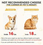 Lekereise Expandable Cat Backpack Carrier for Cats and Small Dogs up to 18 lbs, Widened Interior with 30% More Bottom Space, Rear Expansion up to 80% More Space, Breathable Mesh, Sun Shade, Black