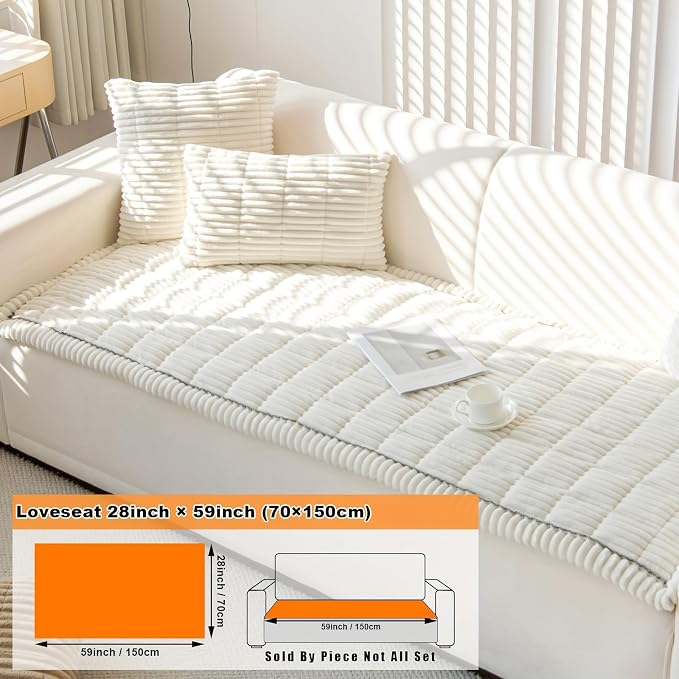 ZQFFB Couch Cover for Dogs Washable Non-Slip Pet Friendly Sofa Protector | Multiple Sizes Dog Blanket Fit Sectional Sofas & Loveseats, Prevents Pet Hair, Scratches & Stains