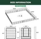 FXW Rollick Dog Playpen, Indoor, Yard & RV Camping, 32" H, 48 Panels | Easy setup, Heavy-duty, DIY layouts, for Small & Medium Dogs, Patented