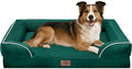 Comfort Expression Orthopedic Dog Beds for Large Sized Dog with Bolster | Waterproof Dog Couch Bed with Washable Cover & Non-Slip Bottom, Supportive Egg Crate Foam Large Pet Bed, 38x25 Inch