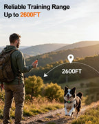 BarKar Dog Shock Collar with 4 Training Modes, IPX7 Waterproof Dog Training Collar with IPX4 Remote, 2600FT Electric Collar with Beep, Shock, Vibration & Shock Boost for All Breeds