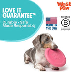 WEST PAW Zogoflex Zisc Dog Flying Disc, High Flying Aerodynamic Disc for Dogs Puppy – Lightweight, Floatable Disc for Fetch, Tug of War, Catch, Play – Doubles as Food/Water Bowl, Large 8.5", Teal