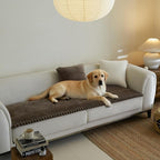 Couch Covers for Dogs, Dog Sofa Covers Washable, Dark Brown Non Slip Pet Couch Protector Blanket for 3 Cushion and Sectional Sofas