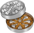 Slow Feeder Dog Bowls – Stainless Steel Non-Slip Metal Bowl for Slow Feeding, 5 Cups Large Capacity, Double-Sided Design for Dry, Wet, or Raw Food, Ideal for Small, Medium, Large Dogs