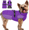QBLEEV Warm Dog Jacket - Reflective, Adjustable Winter Coat with Turtleneck for Cold Weather, Waterproof Fleece Snowsuit for Small, Medium, Large Dogs
