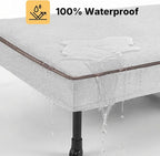 Veehoo Outdoor Elevated Dog Bed with Washable & Waterproof Cushion, Cooling | Medium Raised Dog Cot with Removable Cover, Brethable Mesh, Orthopedic Pet Bed for Indoor & Outdoor, 32" x 25", Dark Grey