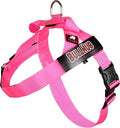 BULLHUG Adjustable Dog Harness– No Pull, No Choke – for English Bulldogs, French Bulldogs, Pugs & Broad-Chested Breeds – Easy, Safe Walks (NEON Pink, Large)
