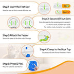 Door Frame Cat Toy for Indoor Cats, Automatic Hanging Toy | Interactive cat toys for indoor cats with 2 play modes: automatic bouncing and rotating; hangs from door frames.