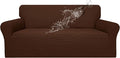 Easy-Going 100% Waterproof Couch Cover, 3 Cushion Couch Slipcover for Sofa | Leakproof Sofa Cover, Stretch Jacquard Furniture Protector Against Stain Spill from Kids, Pets, Dog (Sofa, Coffee)