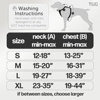 TUG No-Pull Dog Harness, 2 Leash Clips + Padded Handle (Large, Black) | Water-Resistant Padded Interior | Front No-Pull & Rear Clips | Padded Back Handle | Adjustable Straps | Lightweight