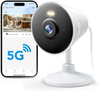 Rocktone 5G & 2.4G Indoor/Outdoor Security Camera for Home, Baby/Elder/Dog/Pet Camera with Phone App, WiFi Camera w/Spotlight Color Night Vision 2-Way Audio