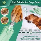 2 in 1 Dog Nail Clippers & Cat Nail Clippers Trimmers for Large Medium Small Dogs Cats Claw Trimmer Quick Sensor and Safety Guard USB Rechargeable Dogs Nail Trimmer with Catcher & 2 LED Lights