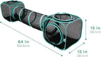Kitty City Outdoor Catio Furniture and Play Kits for Cats, Two Way Tunnel
