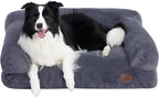 Hollypet Dog Large Cat Bed Puppy Couch Beds for Pets up to 50 lbs | Fluffy Dog Cat Couch Plush Soft Warming Pets Beds with Machine Washable Cover and Non-Slip Bottom