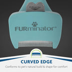 FURminator deShedding Tool For Small Cats, Long Hair, Removes Loose Hair From Shedding