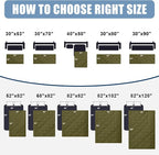 Smiry Waterproof Reversible Pet Couch Covers for Dogs | Pet Friendly, Soft Fabric, Washable Sofa Furniture Protector for Dogs Cat Kids, Checkered (30"x80", Green/Navy)