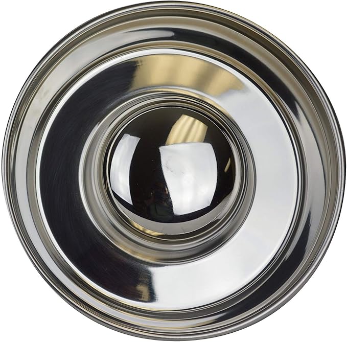 OurPet's Durapet Slow Feed Premium Stainless Steel Dog Bowl, Silver, Large (2040010302) | Helps pace rapid eaters, durable easy clean design, an alternative to snuffle mats for calmer mealtimes, a sturdy daily dish