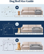 IUUI Dog Bed/Mat for Couch,Luxury Dog Couch Bed Sofa Furniture Protector | Non-Slip&Manchine Washable,Protects Sofa from Fur & Scratches,Ultrasoft Fluffy Texture,Cozy for All Size Dogs&Cats