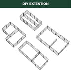 FXW Rollick Dog Playpen with Divider Connectors, 24" H, 16 Panels | Heavy-Duty & Easy setup Play Area, Two-Zone Layout, Indoor & Yard, For Puppies & Small Dogs, Patented