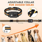 MKZ Dog Training Collar with Remote 3300FT for 3 Dogs, IPX7 Waterproof Rechargeable Training Collar with Beep, Vibration, Training Collar for Large Dogs, Small Dogs, Medium Dogs (10-120 lbs)