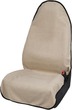 Leader Accessories Waterproof Towel Car Seat Cover, Front Bucket, Beige | Universal Non-Slip, Fits Car Truck SUV, Machine Washable, For Dog & Kid, Pets, Yoga, Gym, Beach, Swimming, Outdoor Sports