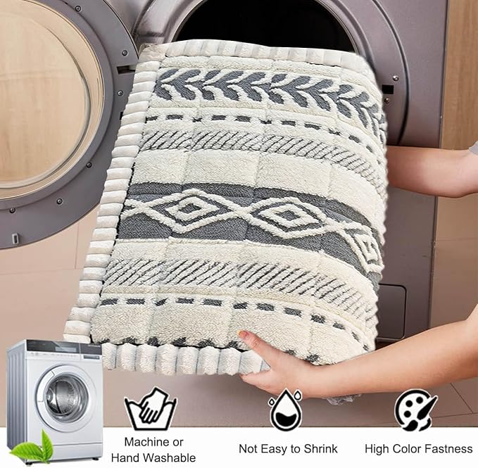 Couch Cover for Dogs, Washable Non-Slip Boho Geometric Pet Sofa Protector, Soft Sofa Slipcovers Cushion Protector for Dogs and Cats. (Light Gray, 27.6" x 82.7" x 1.5")