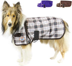 Derby Originals Ruff Pup Green Fawn Plaid Dog Coat – 1200D Waterproof Ripstop, 150g Insulated Winter Jacket, Breathable 3-Layer Design, Adjustable Fit, 2-Year Warranty