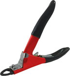 Cat Nail Clippers, Guillotine Cat Claw Trimmer with Comfort Grips, Deluxe Red