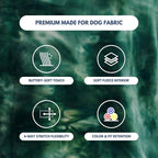 Spark Paws Dog Hoodie – Premium Dog Sweater for Small, Medium, and Large Dogs | Warm Outfits for French Bulldogs, Pitbull, Puppy, Winter Jacket Alternative - Green Skydye, 2XL