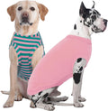 IECOii 2 Pack Dog Surgery Recovery Shirt Sleeveless Lightweight Dog Tshirt | T-Shirts with Stretch Fit,Gentle on Sensitive Skin,Anti-licking for Hot Spots,Shedding Control Tee,For Small to Giant Dogs