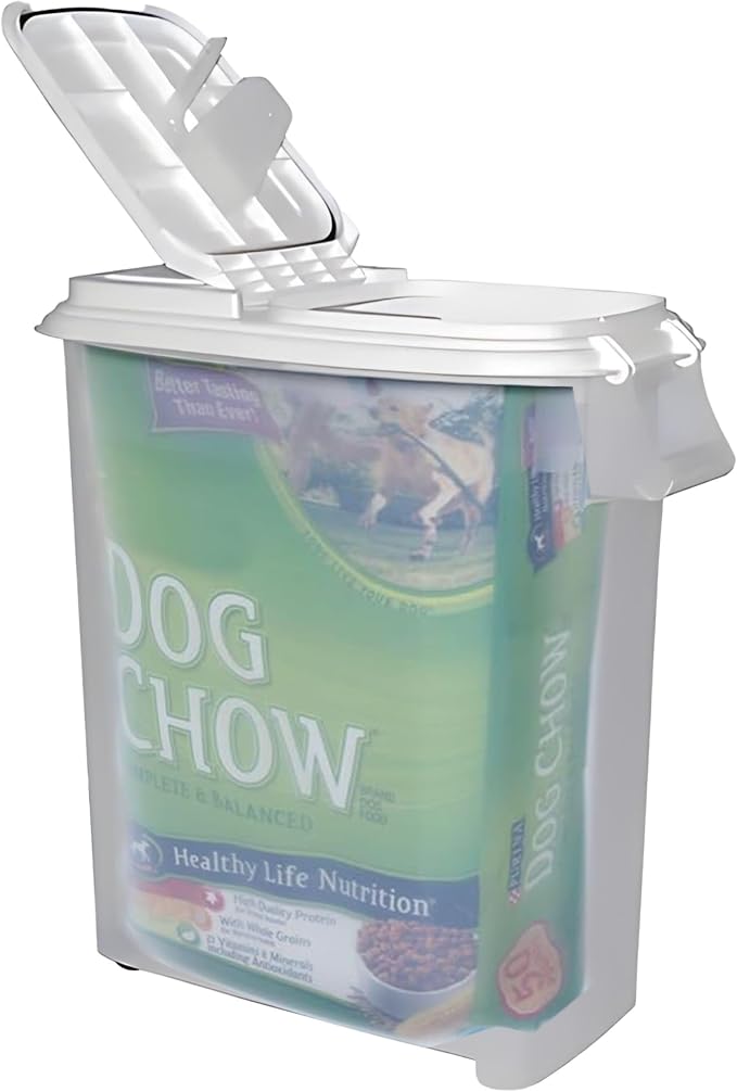 Buddeez Airtight Rolling Pet Food Storage Container, Bird Seed, 50 Quart | For dog food, cat food or bird seed, Rolling bin for easier movement