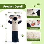 Cat Wrestling Glove, 22 inch Cat Puppet Wrestler with 3 Catnip Pouches & 3 Layer Resistant Protection, Interactive Cat Toy with Removable Bell for Boredom Relief & Mental Stimulation, Goat